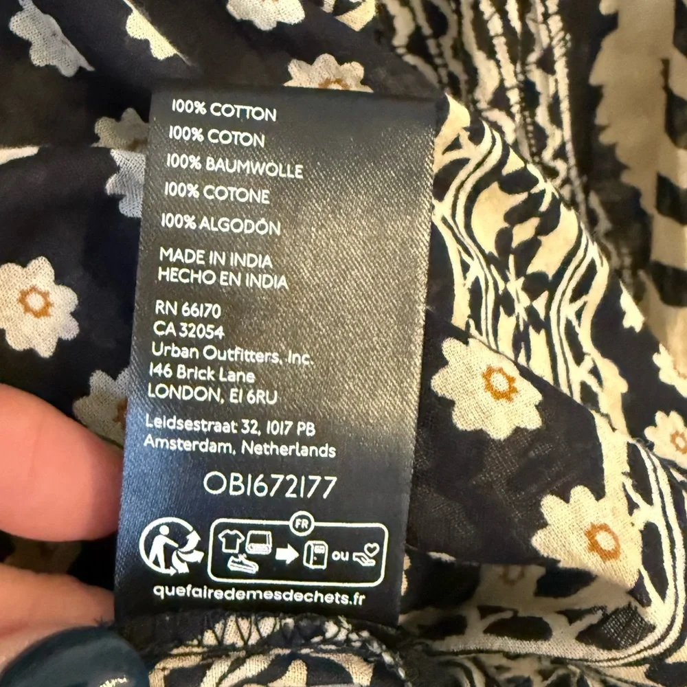 Free People Elena Printed Top XSmall - Picture 5 of 7